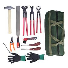 Complete Hoof Care Farrier Tools Kit Veterinary Instruments Set Stainless Steel Hoof Trimming Tools for Horse Livestock Grooming - Product Image 2