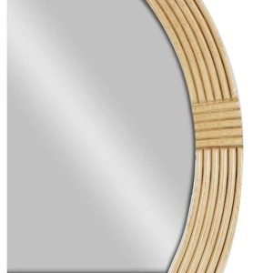 Modern <b>Round</b> <b>Wall</b> <b>Mirror</b> Solid Wood Frame Handmade Contemporary Design Decorative <b>Mirror</b> for Living Room Bedroom REHMAN CRAFT - Product Image 5