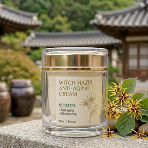 Loción Facial Coreana con Hamamelis, Colágeno, Glicerina y Ácido Hialurónico, Crema Hidratante Antienvejecimiento de Uso Nocturno, Libre de Parabenos - Product Image 1