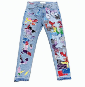 Regular Fit Mid Multi Pocket Eco-Friendly Smart Casual 100% Cotton Lightweight Breathable Jeans Unisex Medium Stretch Denim - Product Image 1