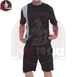 Ensemble court pour homme en coton mélangé tricoté de haute qualité, respirant et léger, idéal pour l'été - Product Image 2
