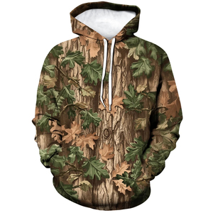 OEM Service <b>Men's</b> Camo Hoodies Sweatshirt Forest Printed Design <b>Pullover</b> Full Sleeve Casual Wear Adult Boys Camo Hoodies (1) - Product Image 2