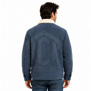 Comfortable Customizable High Quality <b>Sherpa</b> <b>Jacket</b> Front Logo OEM Service Winter Wear <b>Men</b> Breathable Design Custom Colors - Product Image 6