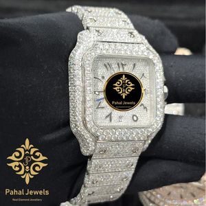 นาฬิกาเพชรหรูหรา Pahal Jewels ตัวเรือนสแตนเลสทรงสี่เหลี่ยม แสดงวันที่แบบอนาล็อก นาฬิกาแฟชั่นผู้หญิง ระบบควอตซ์ - Product Image 5