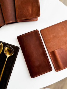 Porte-comptes en cuir véritable à prix de gros, porte-ordres de restaurant, avec logo personnalisé, carnet de reçus pour serveur LBH-0068 - Product Image 6