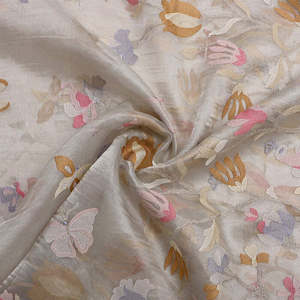 Tela de Lujo con Bordado Malty, Malla de Poliéster Transpirable con Patrón Floral para Vestidos de Novia y Fiesta - Product Image 1