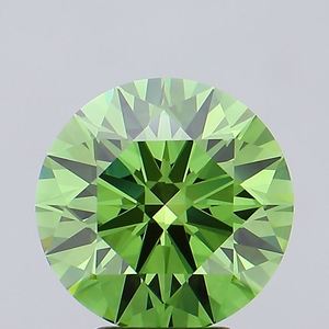 Diamante Cultivado en Laboratorio de Corte Redondo de 4.01ct, Verde Intenso, Certificado IGI, CVD, Diamante Suelto al por Mayor para Joyería - Product Image 1