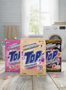 Lessive écologique en multipack, poudre à lessiver parfum citron floral, excellente élimination des taches, convient aux vêtements en tissus de couleur - Product Image 2