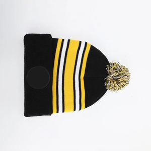 Bonnets d'hiver en laine tricotée unie personnalisés OEM ODM pour hommes – Bonnets pliables tendance à prix abordable - Product Image 4