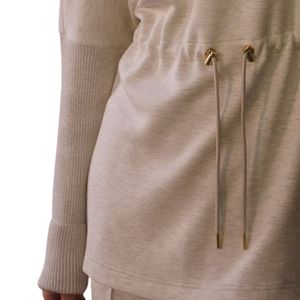 Sudadera de Forro Polar 100% Algodón para Mujer, Tallas Grandes, con Cuello Alto, Cordón Ajustable en la Cintura y Aberturas Laterales, Ideal para Invierno - ¡Novedad! - Product Image 5