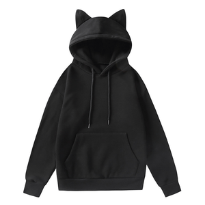 Sudadera con Capucha de Moda para Mujer, Estilo Orejas de Gato, para Invierno/Otoño, Informal, Estilo Urbano - Product Image 4