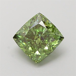 Diamant de laboratoire CVD vert vif fantaisie modifié taille coussin carré de 1,23 carat, clarté VS1, excellente taille, pierre précieuse de luxe pour bijoux - Product Image 6