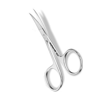 Professional Stainless Steel Eyebrow & Grooming Scissors Silver Curved Small Precision Scissors for Men & Women, Safe - Product Image 6