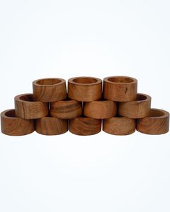 Best Selling High Quality Wooden Napkin Rings <b>Tissue</b> Holder Wooden Napkin Decorate for <b>Wedding</b> Table Hotel Party Decor - Product Image 4