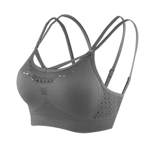<b>Cheap</b> Price Women Seamless Sports Bra Custom High Quality Breathable Comfortable Quick Dry Nylon Spandex Fitness Wear - Product Image 1