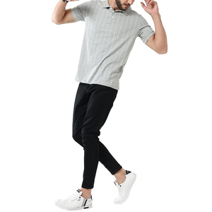 Vêtements décontractés pour hommes, polos de qualité supérieure en coton respirant, rayés, nouveau design tendance, t-shirt polo pour hommes - Product Image 4
