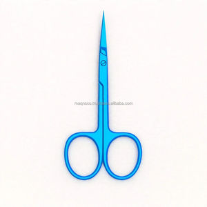 Ciseaux à cuticules en acier inoxydable à pointe fine pour droitiers, 26 dents, manche moyen, pour extensions capillaires DIY, fabrication de bijoux, personnalisé - Product Image 6