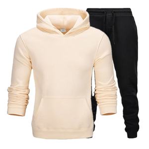 OEM plain black slim running suit fit gym fitness running tracksuits for men sweatsuit - Product Image 1