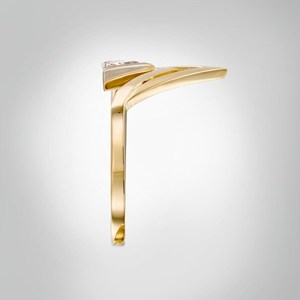 Anillo de Oro Sólido de 14K con Diamante de Corte Triangular de 0.51 CT Cultivado en Laboratorio, Estilo Moderno, para Mujer, Regalo de Boda para Novia - Product Image 2