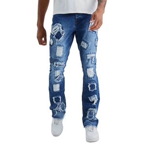 Nueva temporada de invierno profesional lavado ácido pantalones vaqueros ropa hombres pantalones vaqueros desgastados para hecho en Pakistán para la industria de taxis - Product Image 1