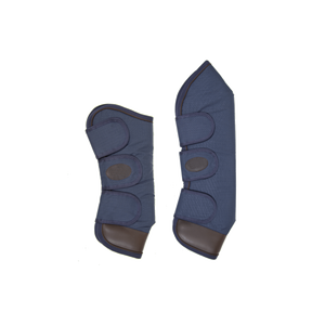 Horse Shipping Boots Polyester <b>Foam</b> <b>Padding</b> Boots Customize Logo Hot Selling Equestrian Blue Black Horse Travel Boot - Product Image 1