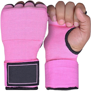 Gants de boxe à main ouverte avec logo personnalisé, doublure intérieure en gel élastique, pour entraînement rapide, avec coutures renforcées et doublure intérieure en gel - Product Image 1