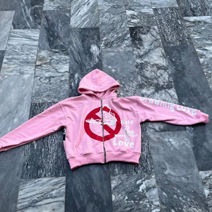 Conjunto de Sudadera con Capucha y Cordón Ajustable de Algodón 100% de Forro Polar, Estampado, de Talla Grande, Estilo Hip Hop, Novedad, Personalizable con Logotipo, para Invierno - Product Image 2