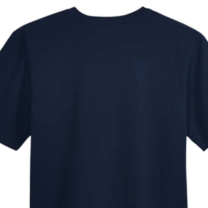 เสื้อยืดผู้ชายไซส์ใหญ่ สีกรมท่า ผ้าฝ้ายพรีเมียม คอกลม แขนสั้น สไตล์ลำลอง โอเวอร์ไซส์ ทนทาน ใส่ได้ทุกวัน สตรีทแวร์ - Product Image 4