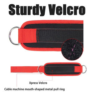 Sangle de cheville rembourrée en néoprène pour machines à câbles, avec anneau en D réglable, accessoire d'entraînement de force pour exercices de jambes en salle de sport - Product Image 4