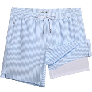 Shorts d'été en polyester ou nylon élastique, imprimé AOP, shorts de bain à séchage rapide, style décontracté, taille tissée avec cordon de serrage, en provenance du Bangladesh. - Product Image 1