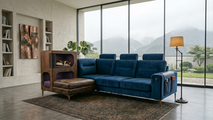 Canapé modulable pour animaux <span class=keywords><strong>de</strong></span> compagnie avec niche intégrée pour chat, tissu résistant aux griffures, canapé familial moderne pour propriétaires <span class=keywords><strong>de</strong></span> chats et <span class=keywords><strong>de</strong></span> chiens - Product Image 5