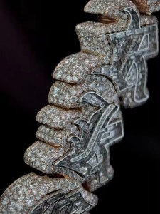 Iced Out Moissanite Letter Name <b>Pendant</b> 925 <b>Silver</b> Luxury <b>Initial</b> Charms Everyday Wear Hip Hop Jewelry <b>Initial</b> Latter <b>Pendant</b> - Product Image 2