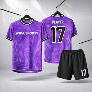 Nuevo Diseño, Camiseta de Fútbol Personalizada de Talla Grande, Fabricante de Uniformes de Fútbol de Marca Privada, Camiseta de Entrenamiento Transpirable y Ligera para Otoño - Product Image 1