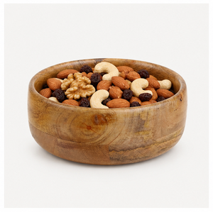 Handcrafted Solid Acacia <b>Wood</b> Salad Serving Bowl Eco-Friendly Food-Safe <b>Rustic</b> Decorative Fruit Bowl for Home & Restaurant Use - Product Image 4