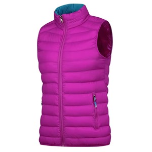 Mustard Yellow Magenta Purple <b>White</b> Black Custom Thin Warm Quilted Winter Bodywarmer OEM Sleeveless Puffer Outerwear - Product Image 3