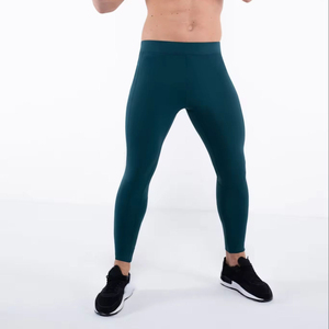 <b>Men's</b> Athletic <b>Compression</b> Leggings High Stretch Sports Base Layer Pants <b>for</b> Running Fitness Wholesale Exporter - Product Image 1