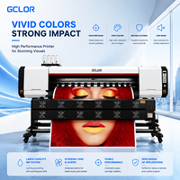 Impresora de Sublimación GCLOR Deluxejet1840 de 1.8m con 4 Cabezales I3200, Tinta Eco Solvente, para Impresión Automática en Lienzo, Vinilo y Pantallas Táctiles