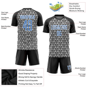 OEM ODM Soccer Jersey Set 100% Polyester Sublimation Breathable Quick Dry Anti Bacterial Custom Name Number Teamwear Soccer Kit - Product Image 3
