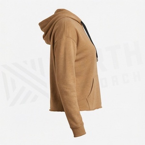 Sweat à capuche personnalisé avec logo 3D, effet délavé, pour femme, avec strass, prêt pour l'hiver, couleur personnalisée, tendance - Product Image 3