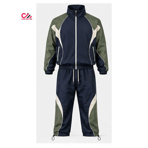 Conjunto Corto de Chaqueta Cortavientos Personalizado para Hombre, Conjunto de Pantalones Cortos de Nailon para Hombre, CARE MASTER - Product Image 5
