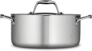 Plat de service isotherme double paroi en acier inoxydable durable, antiadhésif, compatible lave-vaisselle, pour maintien au chaud des aliments - Product Image 3