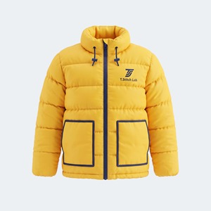 Chaqueta de Invierno para Hombre, Acolchada, con Cuello Camisero, Resistente al Viento, de Color Sólido, Corte Regular, Relleno de Poliéster, Estilo Casual, Ropa Urbana - Product Image 2