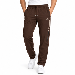 Combinaison de sport pour homme Wolson Industry, tissée, en polaire, taille élastique, tissu doux, pour l'entraînement en salle de sport, la course à pied, les exercices en plein air - Product Image 2