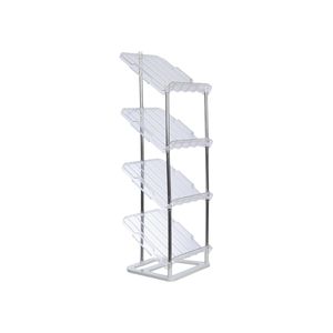 Halo - Estante de Almacenamiento de Zapatos Moderno de Plástico Transparente Ajustable de Cuatro Niveles, el Más Vendido, para Sala de Estar y Cocina - Product Image 1