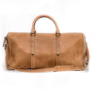 กระเป๋าหนังแท้ 48 ชั่วโมง สไตล์วินเทจ กระเป๋าเดินทางสุดสัปดาห์ สำหรับผู้ชายและผู้หญิง ความจุขนาดใหญ่ 36-55 ลิตร ซิปอเนกประสงค์ - Product Image 2
