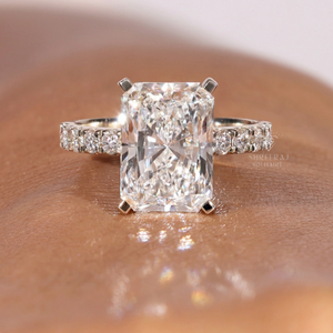Diamants de laboratoire taille Radiant, 3,00 carats, couleur D, excellente taille, clarté VS1/VS2, certifiés IGI, SHREERAJ SOLITAIRE - Product Image 3