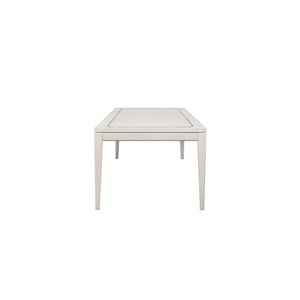 Vanilla Metal Inlay <b>Expandable</b> Leg Dining <b>Table</b> - Product Image 5