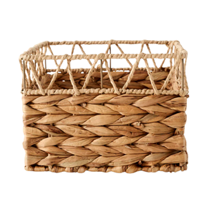 Custom <b>Large</b> Handwoven Water Hyacinth, Storage Boxes Decorative Eco-Friendly Woven Basket for Living Room Decor From Vietnam - Product Image 2