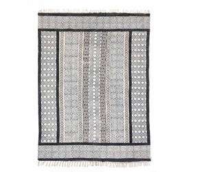 Cotton Bohemian Accent <b>Rug</b> Handmade Flatweave Geometric Pattern Eco-Friendly Anti-Slip Living Room Bedroom Area <b>Rug</b> - Product Image 3