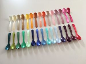 Ensemble de cuillères à servir en résine faites à la main, colorées, finition miroir, ustensiles décoratifs, thème ange, forme personnalisée, B.H CRAFTS Home - Product Image 3
